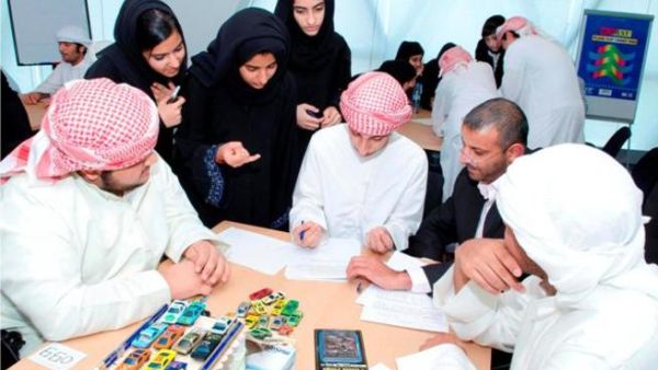 Students take part in an assessment session during ATIC’s Summer of Semiconductors program