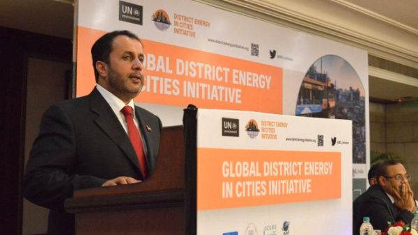 Ahmad Bin Shafar, CEO of Empower, speaking at the 'District Energy in Cities' initiative held in India. Ahmad Bin Shafar, CEO of Empower, speaking at the 'District Energy in Cities' initiative held in India.
