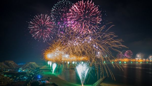 Ras Al Khaimah and Al Marjan Island ushered in the New Year setting history with a spectacular firework display. Ras Al Khaimah and Al Marjan Island ushered in the New Year setting history with a spectacular firework display.
