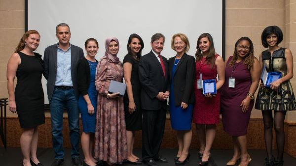 Awards event group shot with Jay and Ambassador Awards event group shot with Jay and Ambassador