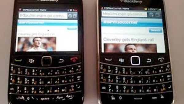 Two Blackberry devices