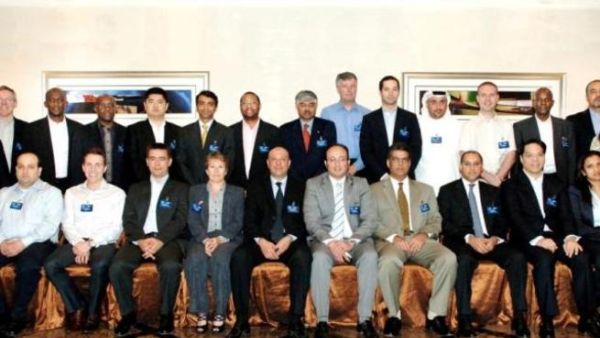 Attendees of the airline planning conference