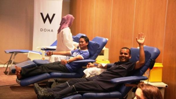Blood donation at W Doha
