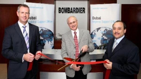 Andy Nureddin with Andy Ellis, Manager of Customer Support, Middle East & Africa Region, and Lanny Schindelmeiser, Director Customer Response Team, at the inauguration Andy Nureddin with Andy Ellis, Manager of Customer Support, Middle East & Africa Region, and Lanny Schindelmeiser, Director Customer Response Team, at the inauguration