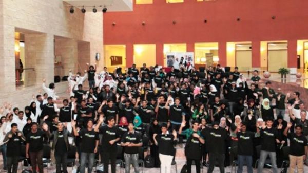 High school students participating in the CS4Qatar workshop