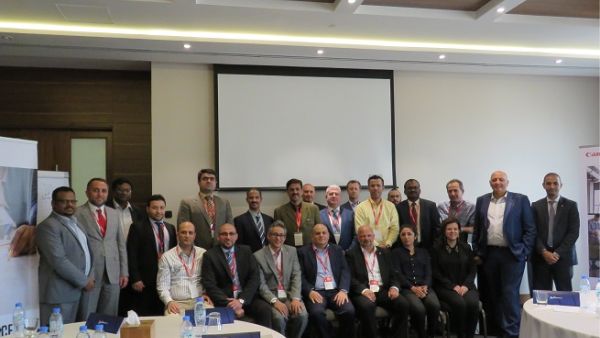 Three directors from Canon Europe joined Canon Middle East executives to lead sessions during the forum, which took place in Dubai. Three directors from Canon Europe joined Canon Middle East executives to lead sessions during the forum, which took place in Dubai.