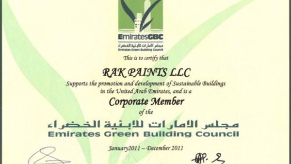 Emirates Green Building Council certification