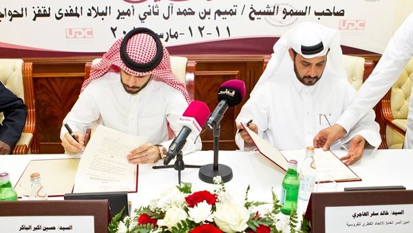 During the signing During the signing