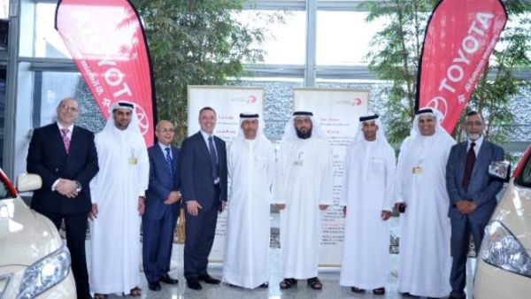 خلال تدشين الأسطول الجديد من سيارات تويوتا بمؤسسة تاكسي دبي