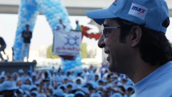 International Cricketer, Wasim Akram at Landmrk ‘Beat Diabetes’ walkathon