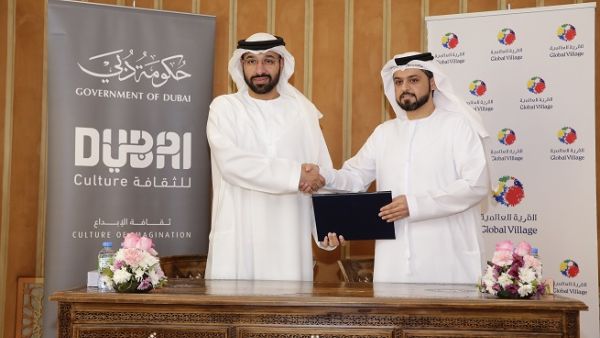 The agreement was signed by His Excellency Saeed Al Nabouda, Acting Director General at Dubai Culture, and Bader Anwahi, CEO of Global Village. The agreement was signed by His Excellency Saeed Al Nabouda, Acting Director General at Dubai Culture, and Bader Anwahi, CEO of Global Village.