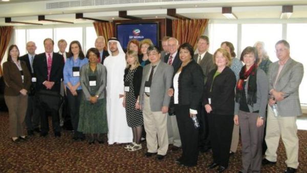 The American academics during their visit to DP World's Head Office