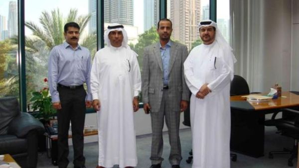 Abdulrahman Qasim Al Ali with the delegation in presence of Ali Ibrahim