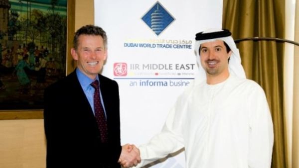 Helal Al Marri, CEO of DWTC and Peter Rigby, CEO of Informa group during recent meeting in Dubai