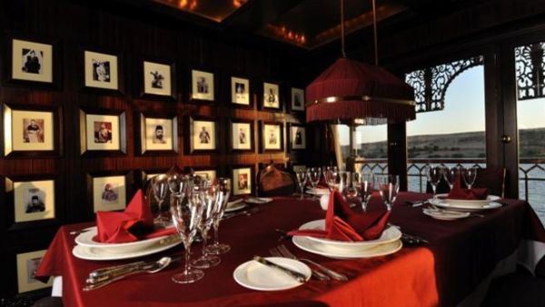 Dining on Mövenpick Nile steamship