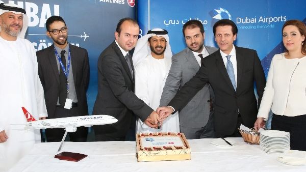 Dubai Airports and Turkish Airlines - first flight Dubai Airports and Turkish Airlines - first flight