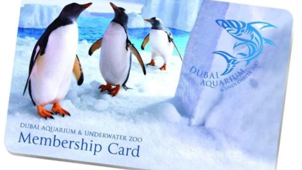 Visitors can apply for the membership card by completing a form at Dubai Aquarium & Underwater Zoo reception
