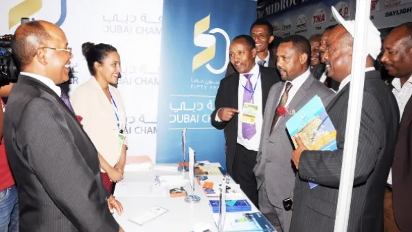 جناح غرفة دبي في المعرض الدولي للتجارة في اديس أبابا