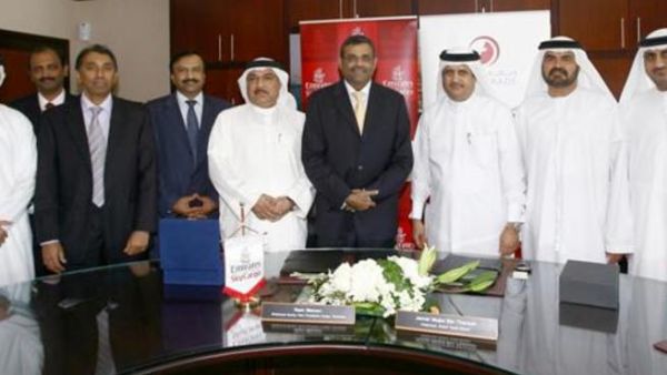 During the signing ceremony