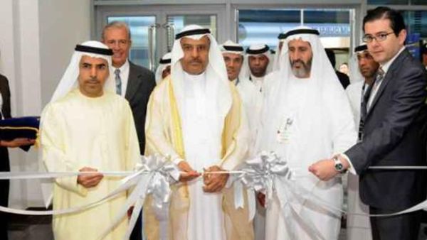 Dubals' Vice-Chairman, Ahmed Humaid Al Tayer and Abdulla Kalban, President & CEO, Dubal, during the opening