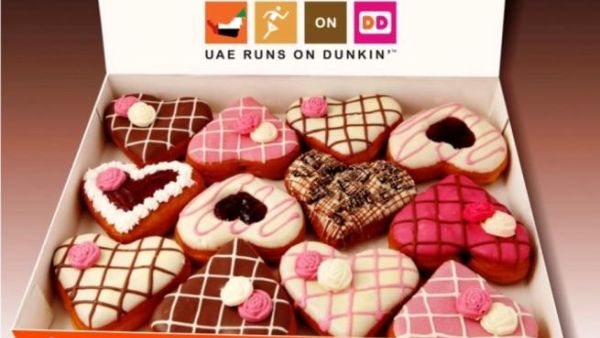 Heart-shaped donuts for Valentine's Day Heart-shaped donuts for Valentine's Day