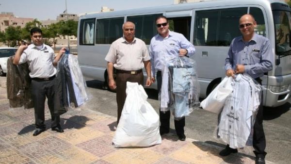 During the clothes donation campaign
