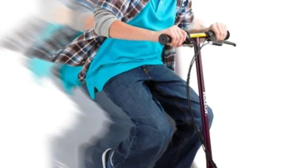 The Razor E100S electric scooter