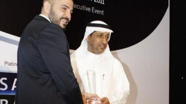 Hamad Al-Terkait, EQUATE President & CEO receiving the award