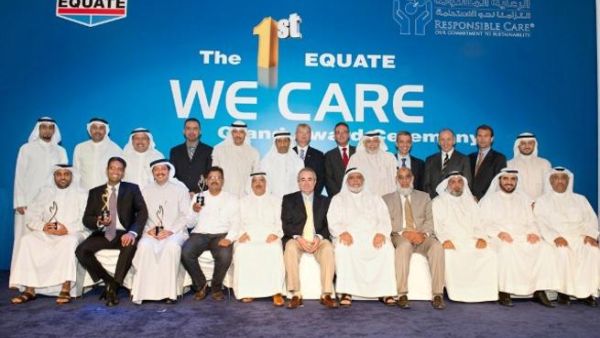 EQUATE senior management with We Care awardees EQUATE senior management with We Care awardees