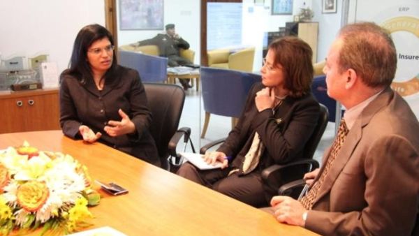 سمو الأميرة سمية بنت الحسن خلال الزيارة لشركة أسكدنيا للبرمجيات