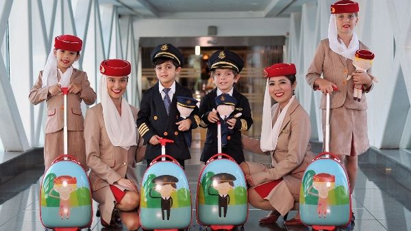 Emirates’ cabin crew and pilot uniform for children