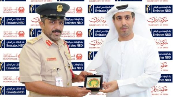 Mohammed Al Marri, Deputy Director of Community Services, Dubai Police and Saif Al Mansoori, Deputy Head - Group Marketing and Branding, Emirates NBD