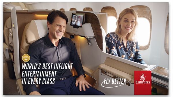 Emirates’ new “Fly Better” campaign will launch on 1 November with a snazzy ad spot that showcases the airline’s award-winning inflight entertainment system ice and its diverse offering.