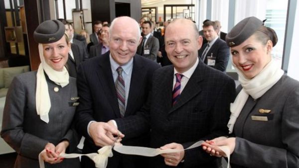 During the opening of Etihad's lounge in Dublin