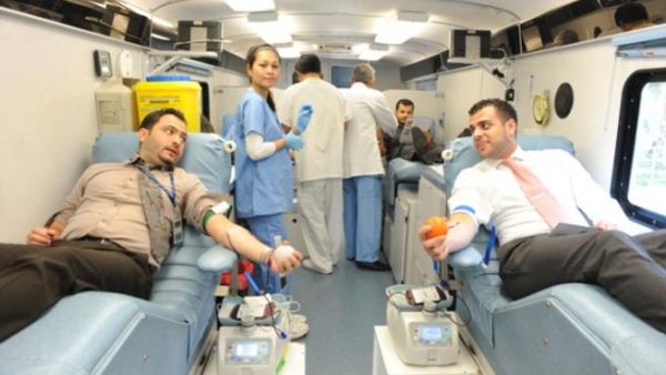 FGB employees during the blood donation