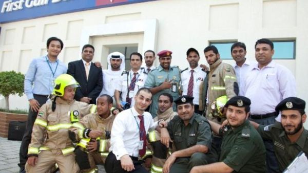 FGB's fire and evacuation training for employees and customers in collaboration with Dubai Civil Defens