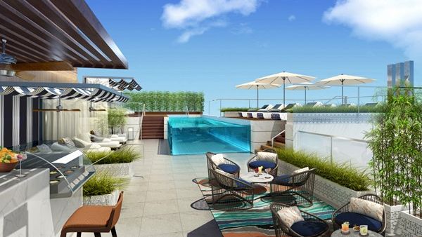 FS Dubai DIFC - Rendering 7th Floor Pool FS Dubai DIFC - Rendering 7th Floor Pool