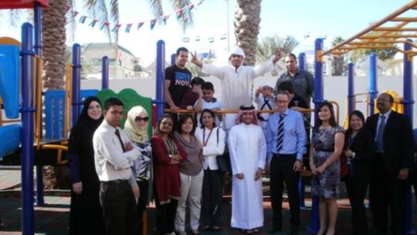 Sameera Salem, ADC Director, and Dr. Sven Rohte, Daman CCO with ADC students