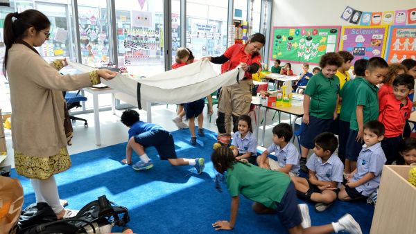 Fire-safety training at GEMS Metropole School