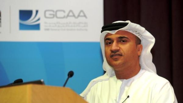 Ismaeil Al Belooshi presenting the GCAA e-services at Emirates Engineering Auditorium Ismaeil Al Belooshi presenting the GCAA e-services at Emirates Engineering Auditorium