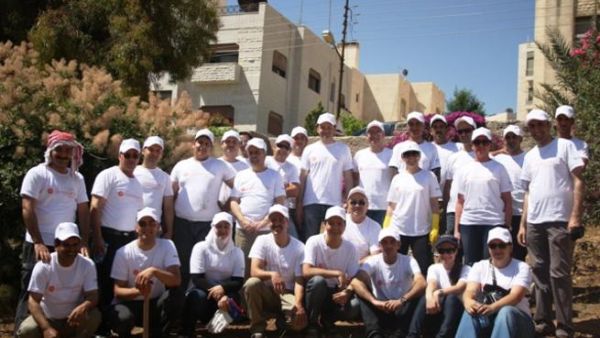 Grand Hyatt Amman's employees devoted one whole day to caring for, cleaning and improving the condition of the park 