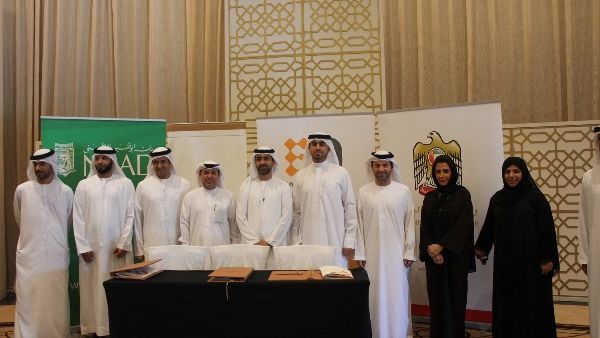 During the signing ceremony