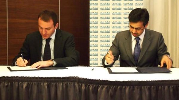 H.E. Hamad Buamim-DG-Dubai Chamber and H.E. Kakha Baindurashvili- President of Georgia Chamber