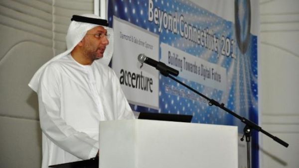 محمد الغانم، مدير عام هيئة تنظيم الاتصالات في الإمارات خلال كلمته محمد الغانم، مدير عام هيئة تنظيم الاتصالات في الإمارات خلال كلمته