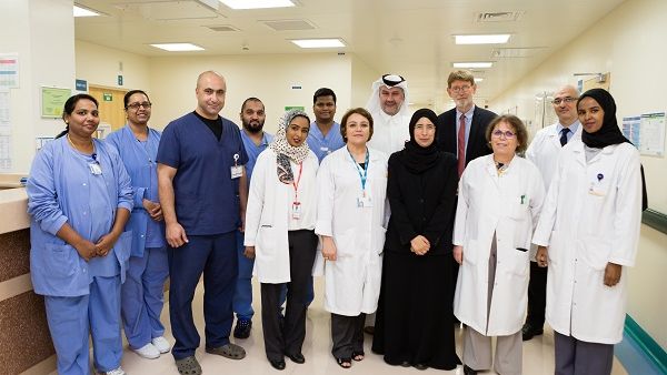 HE Dr. Hanan Mohamed Al Kuwari and NCCCR transplant team HE Dr. Hanan Mohamed Al Kuwari and NCCCR transplant team