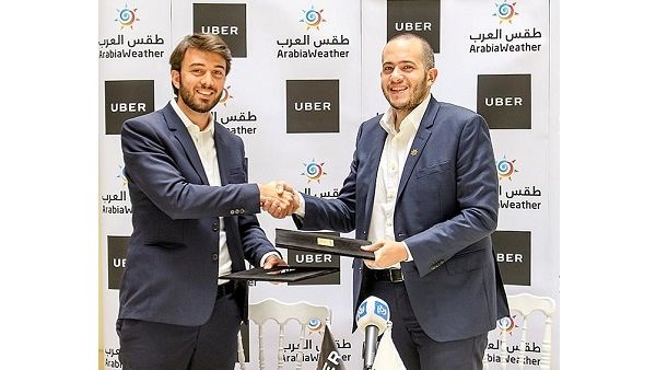 محمد الشاكر، المؤسس والمدير التنفيذي لشركة طقس العرب وأنتوني خوري، المدير العام لشركة أوبر في الشرق الأوسط