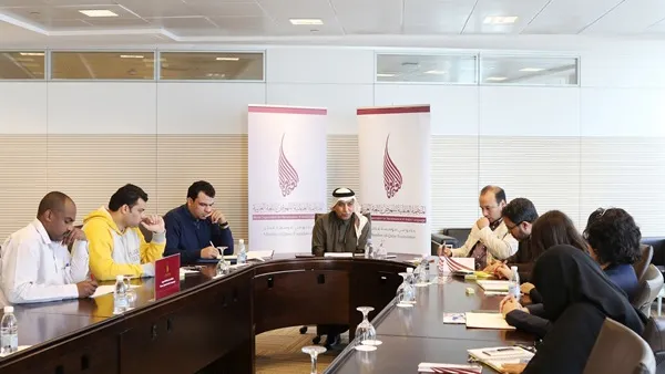 الدكتور علي أحمد الكبيسي، المدير العام للمنظمة العالمية للنهوض باللغة العربية وعضو مجلس الأمناء يقدم ملخصا حول المنتدى واهدافه