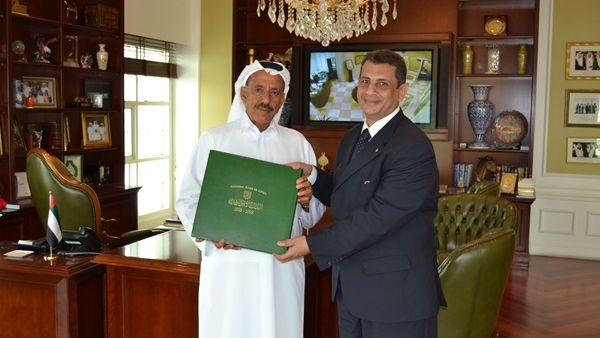 Khalaf Ahmad Al Habtoor with Tarek M. El-Ghazaly