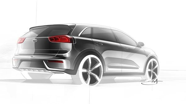 Kia Niro Production Model Rendering