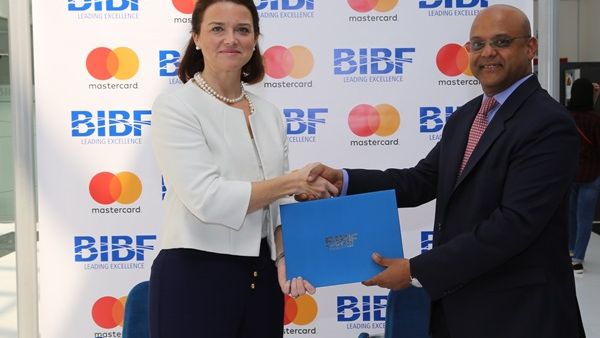 Solveig Nicklos BIBF Director and Raghav Prasad GM for Gulf Countries Mastercard